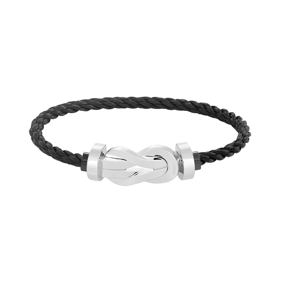 [Charm Aries Jewelry]CHANCE LARGE 8 FIGURE BUCKLE NO DIAMOND BRACELET SILVER