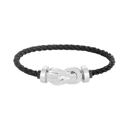 [Charm Aries Jewelry]CHANCE LARGE 8 FIGURE BUCKLE NO DIAMOND BRACELET SILVER