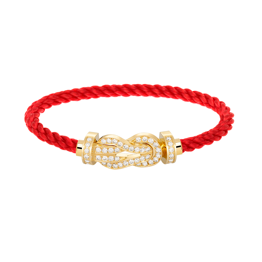 [Charm Aries Jewelry]CHANCE LARGE 8 FIGURE BUCKLE FULLDIAMOND BRACELET GOLD