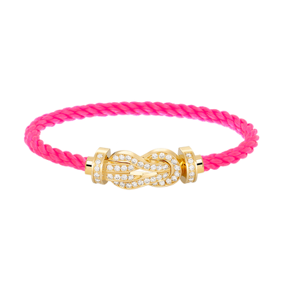 [Charm Aries Jewelry]CHANCE LARGE 8 FIGURE BUCKLE FULLDIAMOND BRACELET GOLD