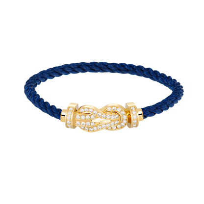 [Charm Aries Jewelry]CHANCE LARGE 8 FIGURE BUCKLE FULLDIAMOND BRACELET GOLD