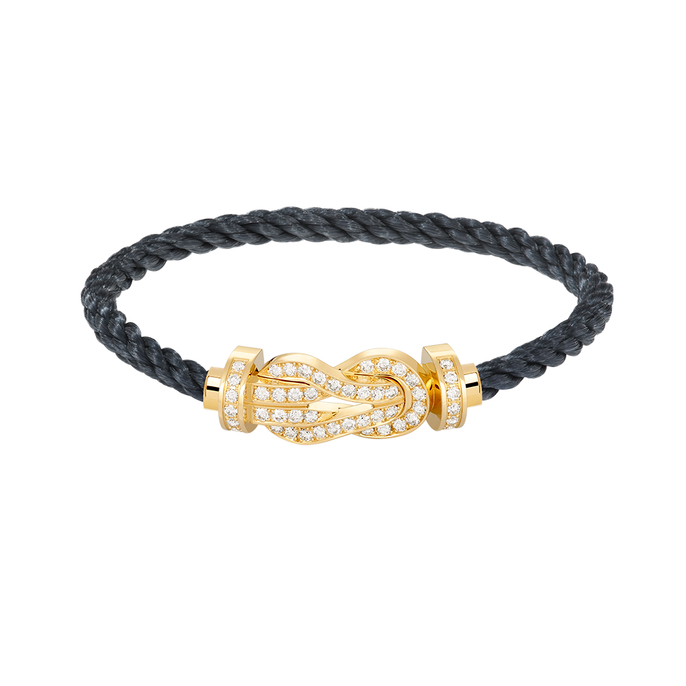 [Charm Aries Jewelry]CHANCE LARGE 8 FIGURE BUCKLE FULLDIAMOND BRACELET GOLD