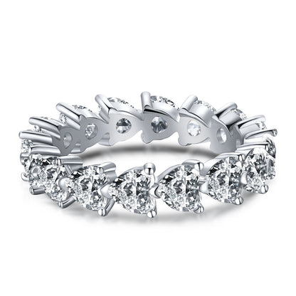 [Charm Aries Jewelry]0.25 Carat Radiant Romance Heart Cut Lover Ring