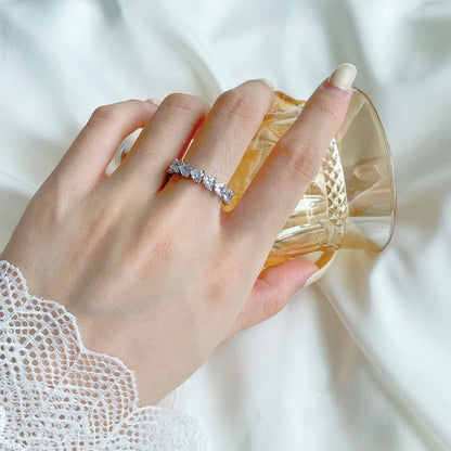 [Charm Aries Jewelry]0.25 Carat Radiant Romance Heart Cut Lover Ring