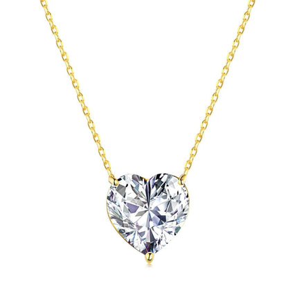 [Charm Aries Jewelry]6.0 carat Radiant Heart Shape Necklace
