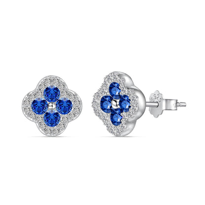 [Charm Aries Jewelry]Four-Leaf Clover Flower Shaped Earrings