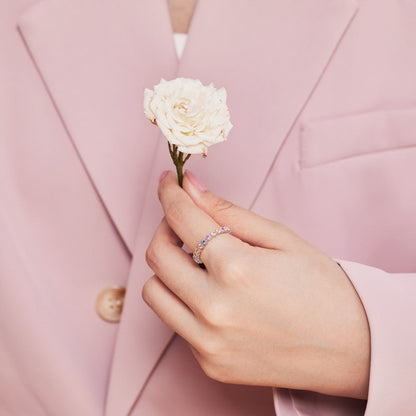 [Charm Aries Jewelry]Unique Scintillating Round Cut Daily Ring