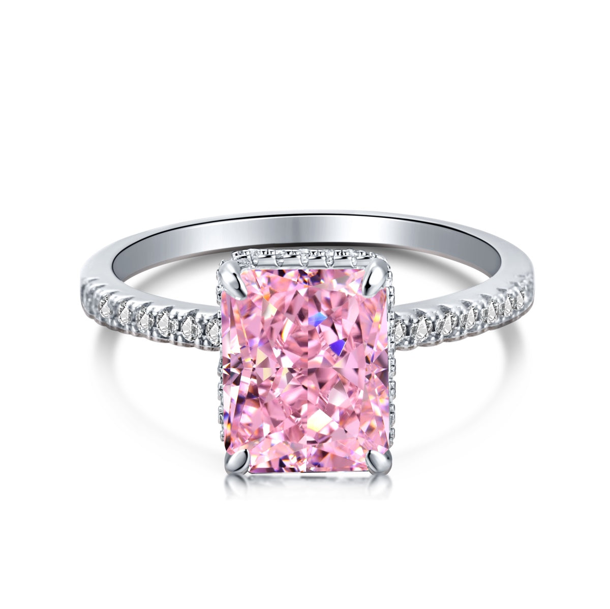 [Charm Aries Jewelry]4.0 Carat Luxurious Engagement Ring