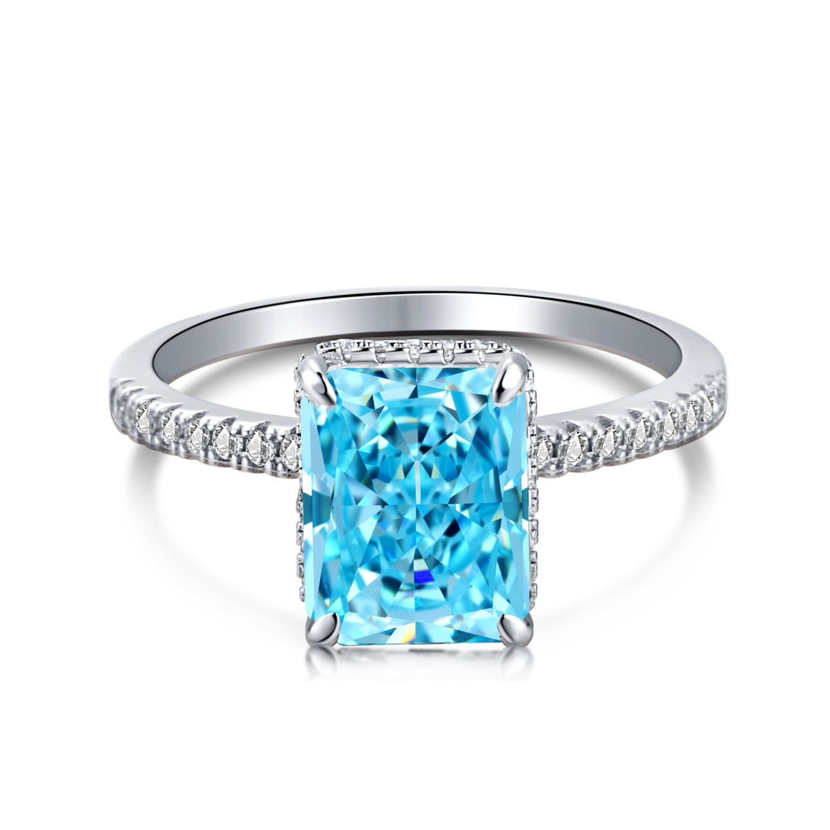 [Charm Aries Jewelry]4.0 Carat Luxurious Engagement Ring