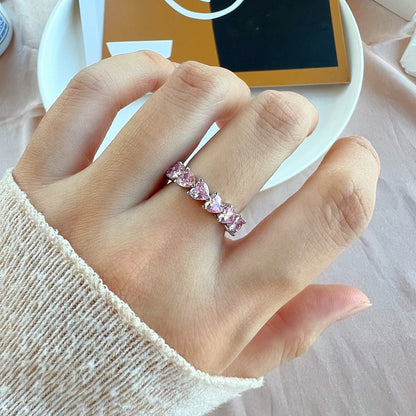 [Charm Aries Jewelry]0.25 Carat Radiant Romance Heart Cut Lover Ring