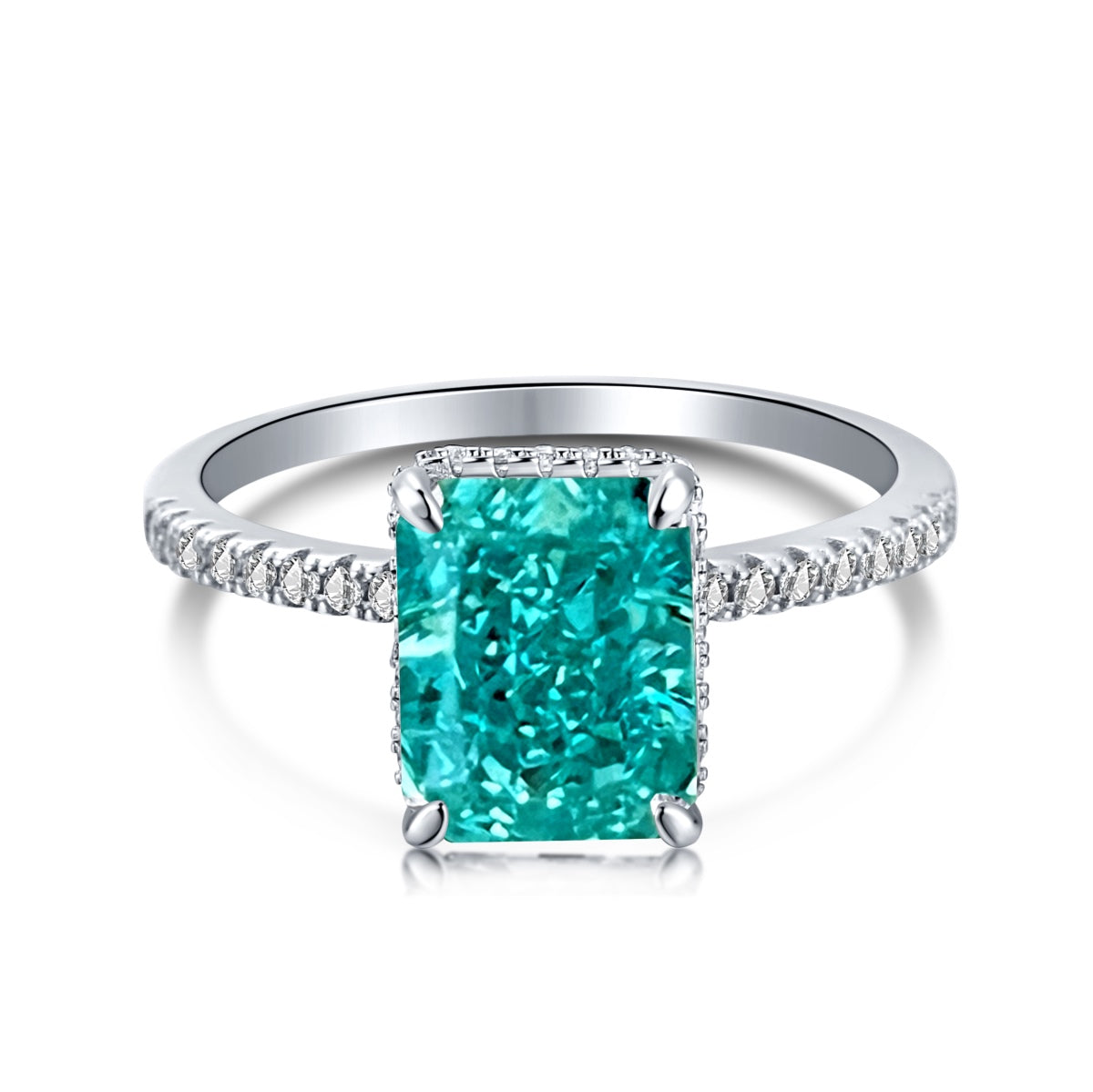 [Charm Aries Jewelry]4.0 Carat Luxurious Engagement Ring