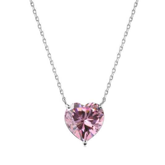 [Charm Aries Jewelry]6.0 carat Radiant Heart Shape Necklace