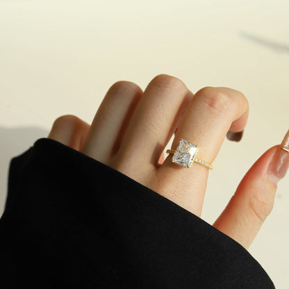 [Charm Aries Jewelry]4.0 Carat Luxurious Engagement Ring