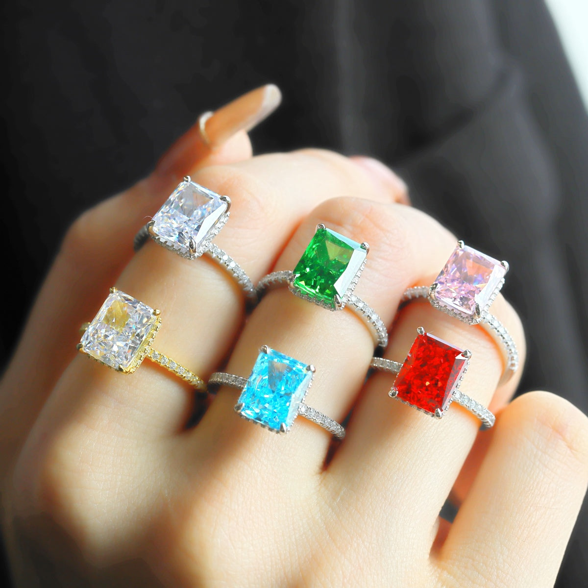 [Charm Aries Jewelry]4.0 Carat Luxurious Engagement Ring