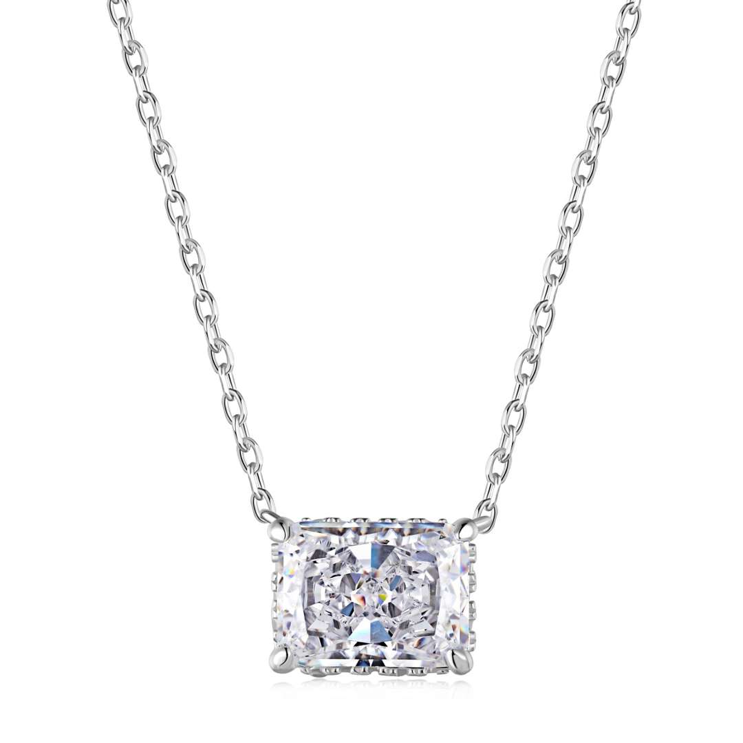 [Charm Aries Jewelry]Luxurious Square Shape Colorful Necalack
