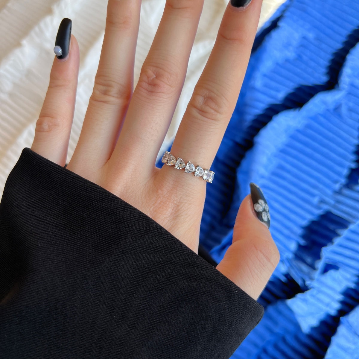 [Charm Aries Jewelry]0.25 Carat Radiant Romance Heart Cut Lover Ring