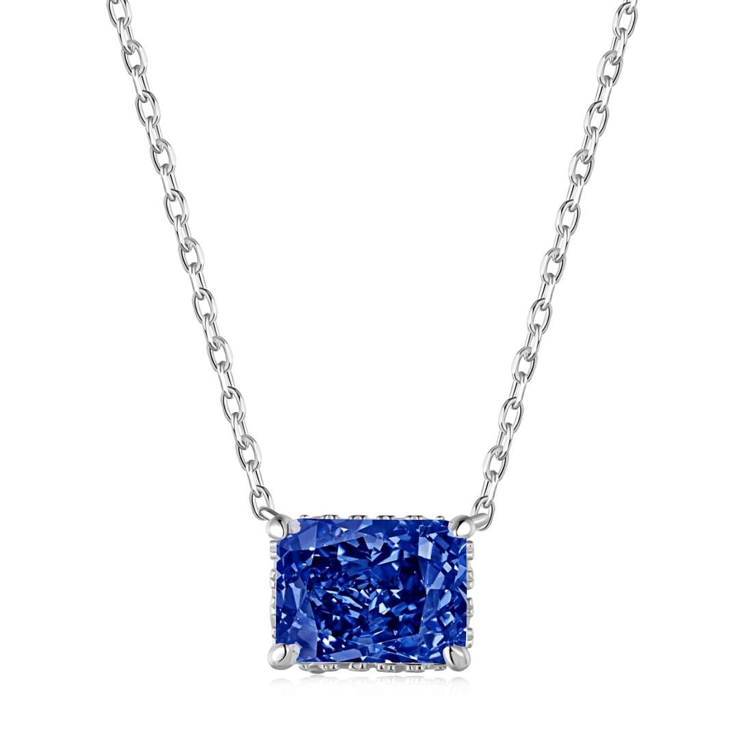 [Charm Aries Jewelry]Luxurious Square Shape Colorful Necalack