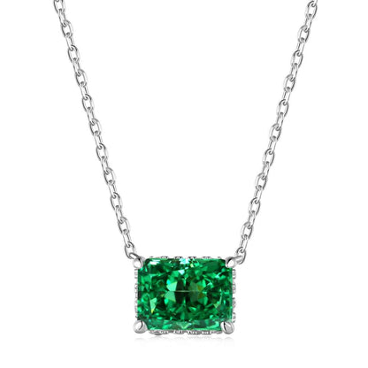 [Charm Aries Jewelry]Luxurious Square Shape Colorful Necalack
