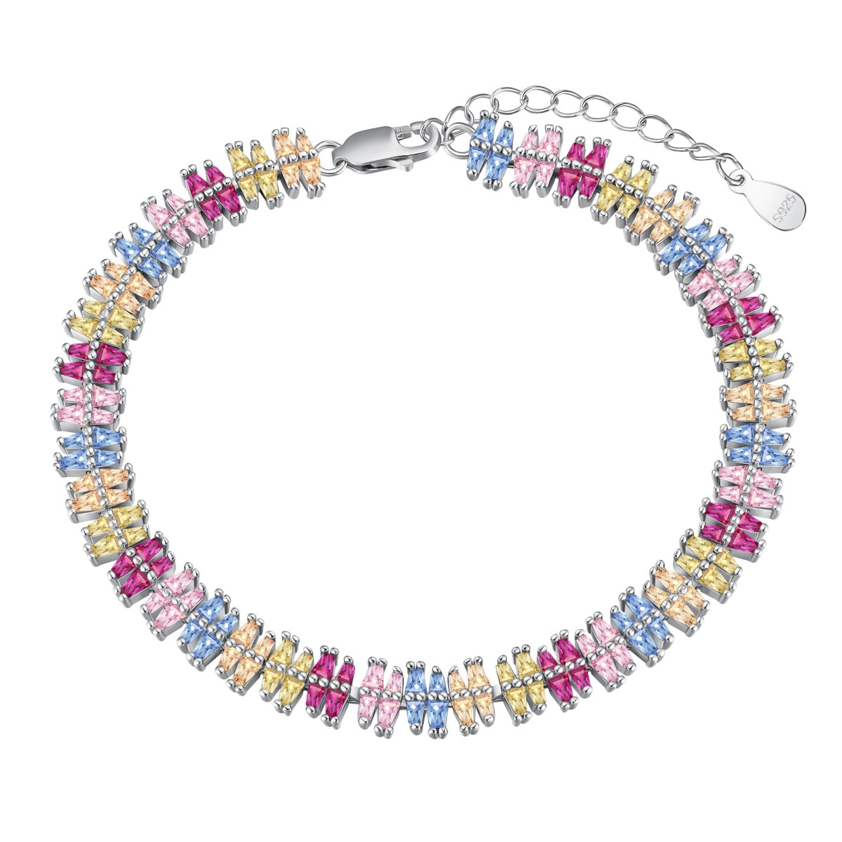 [Charm Aries Jewelry]Sparkling Exquisite Multi Cut Party Bracelet