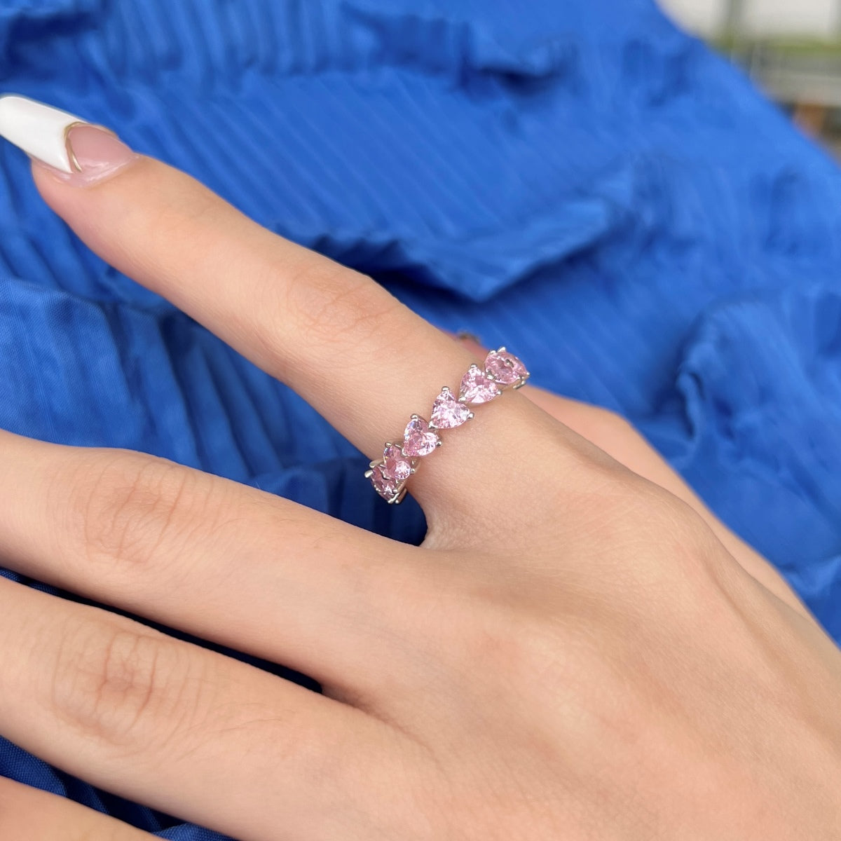 [Charm Aries Jewelry]0.25 Carat Radiant Romance Heart Cut Lover Ring