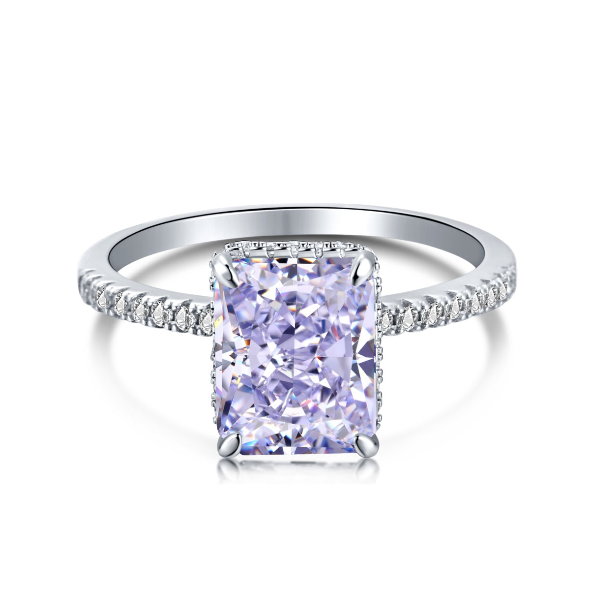 [Charm Aries Jewelry]4.0 Carat Luxurious Engagement Ring