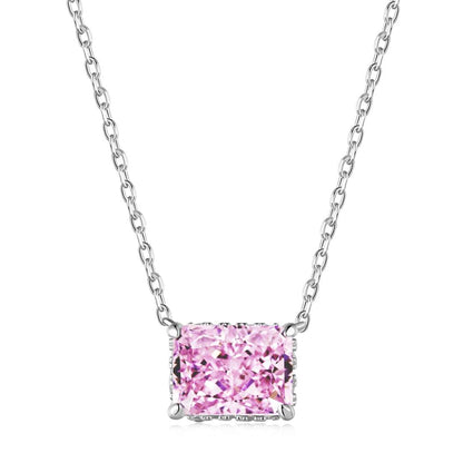 [Charm Aries Jewelry]Luxurious Square Shape Colorful Necalack