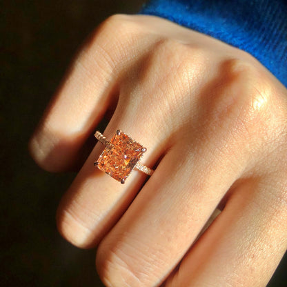 [Charm Aries Jewelry]4.0 Carat Luxurious Engagement Ring