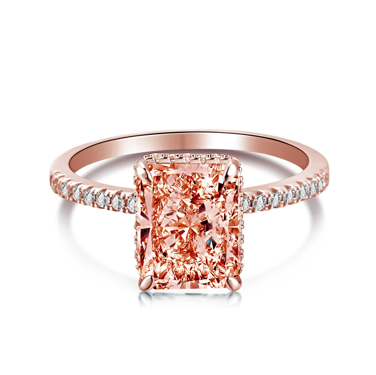 [Charm Aries Jewelry]4.0 Carat Luxurious Engagement Ring