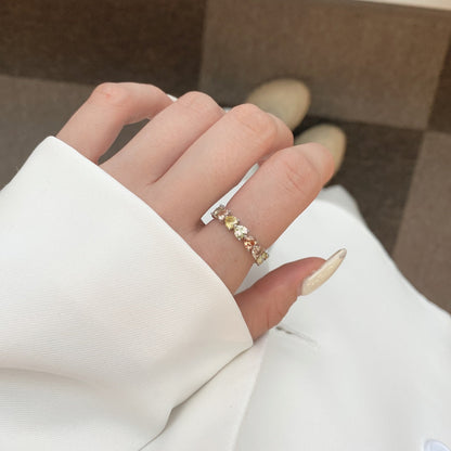 [Charm Aries Jewelry]0.25 Carat Radiant Romance Heart Cut Lover Ring