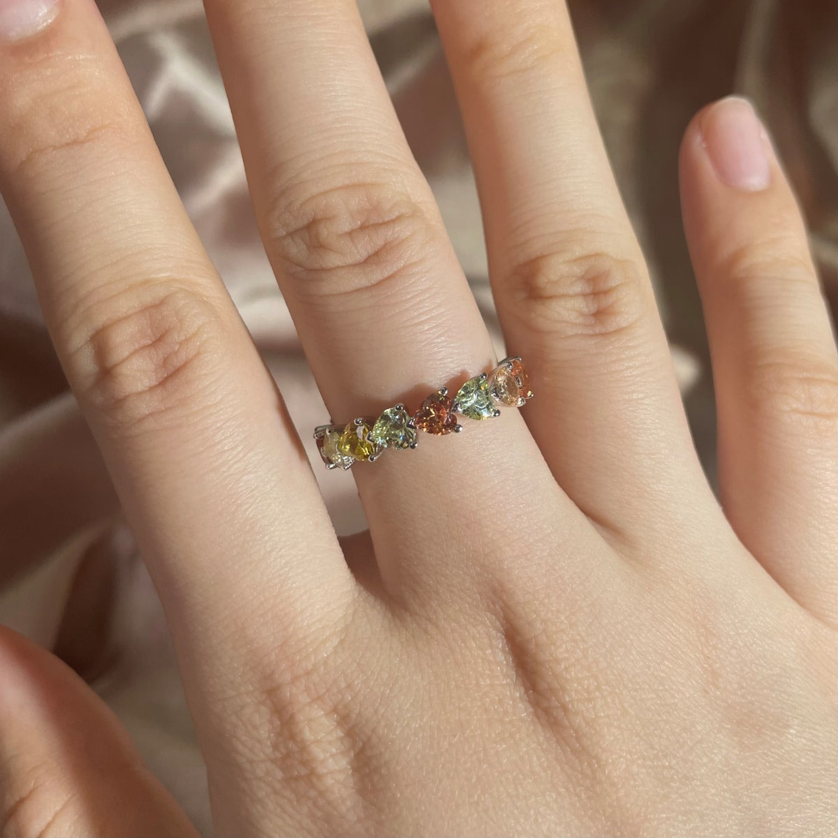 [Charm Aries Jewelry]0.25 Carat Radiant Romance Heart Cut Lover Ring