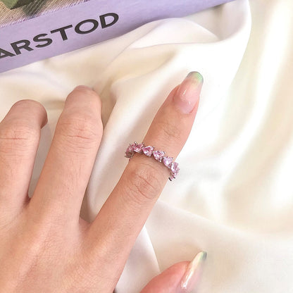[Charm Aries Jewelry]0.25 Carat Radiant Romance Heart Cut Lover Ring