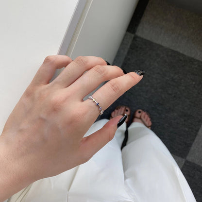 [Charm Aries Jewelry]Unique Trapezoid Cut Daily Ring