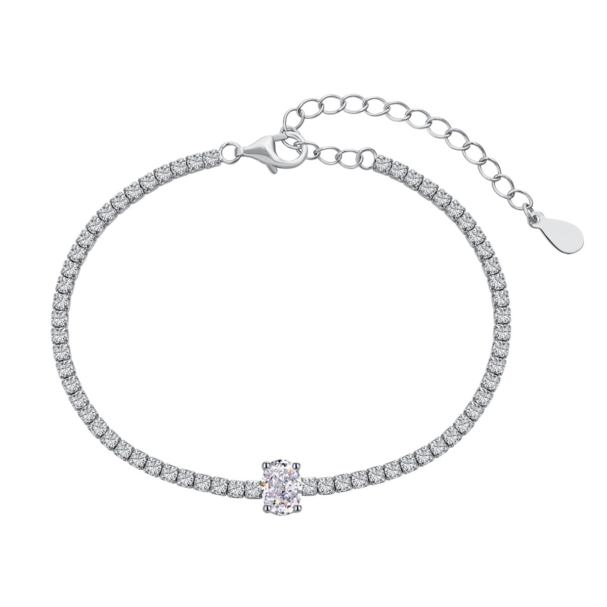 [Charm Aries Jewelry]0.75 Carat Exquisite Oval Cut Daily Bracelet