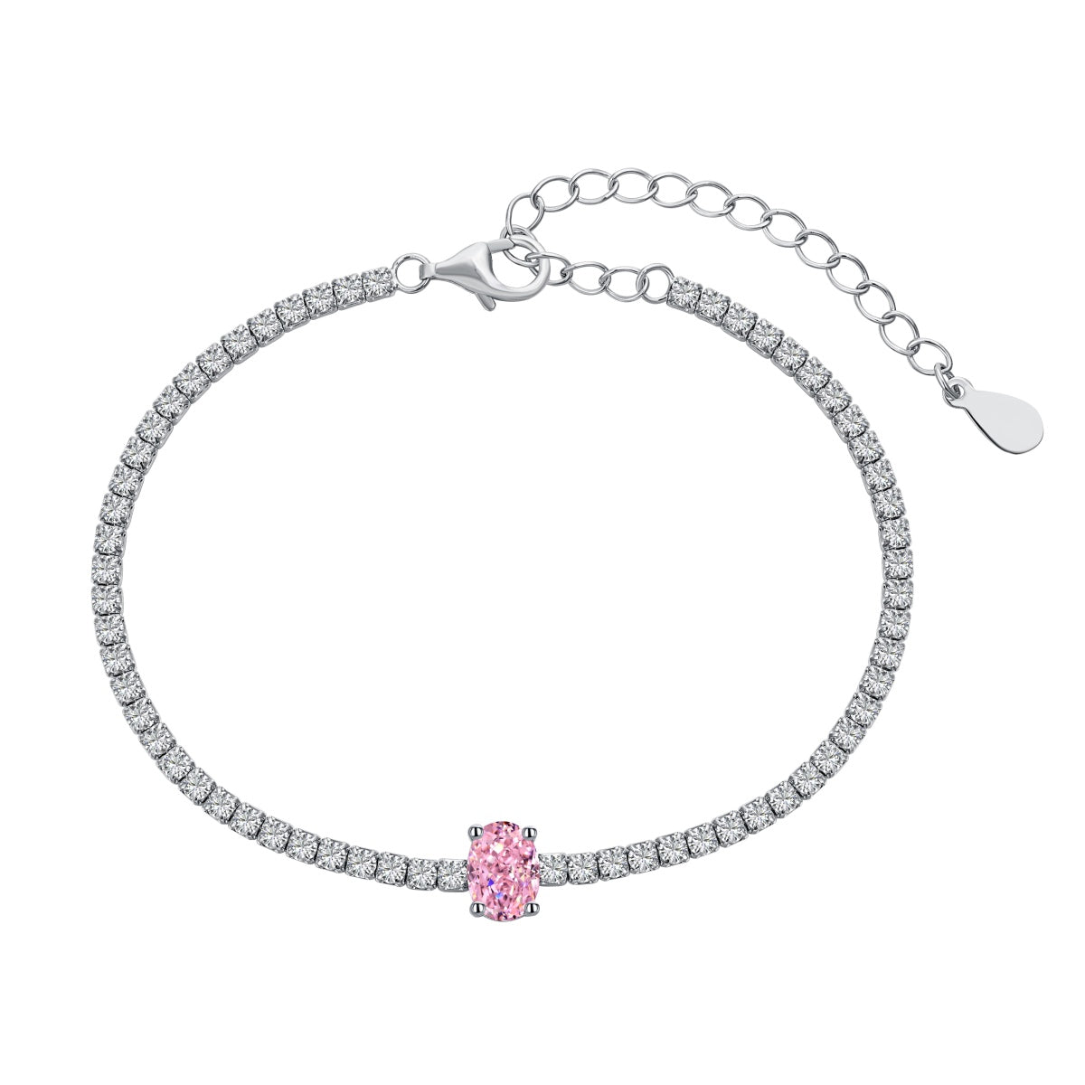 [Charm Aries Jewelry]0.75 Carat Exquisite Oval Cut Daily Bracelet