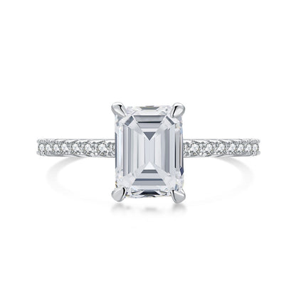 [Charm Aries Jewelry]2.0 Carat Scintillating Ornate Radiant Cut Party Ring