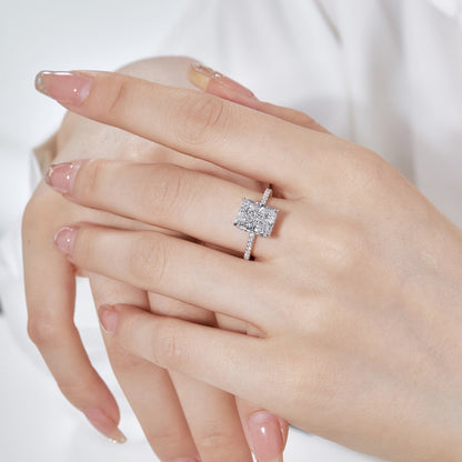 [Charm Aries Jewelry]4.0 Carat Luxurious Engagement Ring
