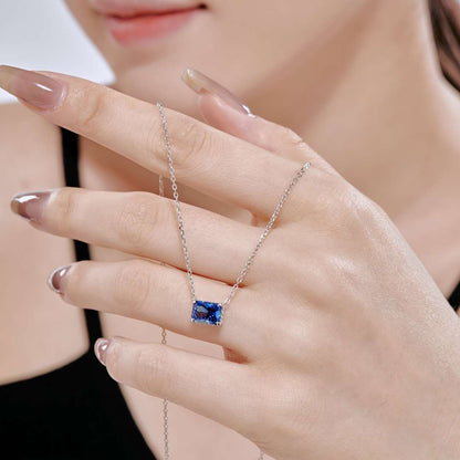 [Charm Aries Jewelry]Luxurious Square Shape Colorful Necalack