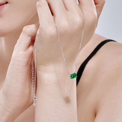 [Charm Aries Jewelry]Luxurious Square Shape Colorful Necalack