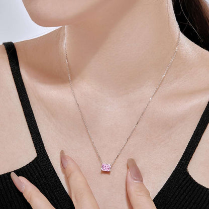 [Charm Aries Jewelry]Luxurious Square Shape Colorful Necalack