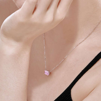 [Charm Aries Jewelry]Luxurious Square Shape Colorful Necalack