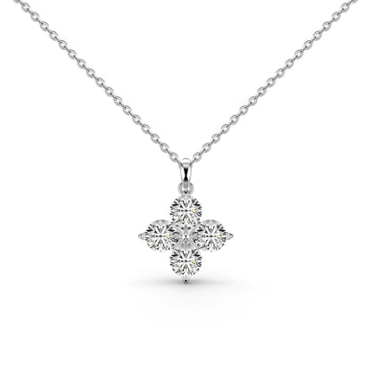 [Charm Aries Jewelry]Four-Leaf Clover And Eight-Pointed Star Necklace