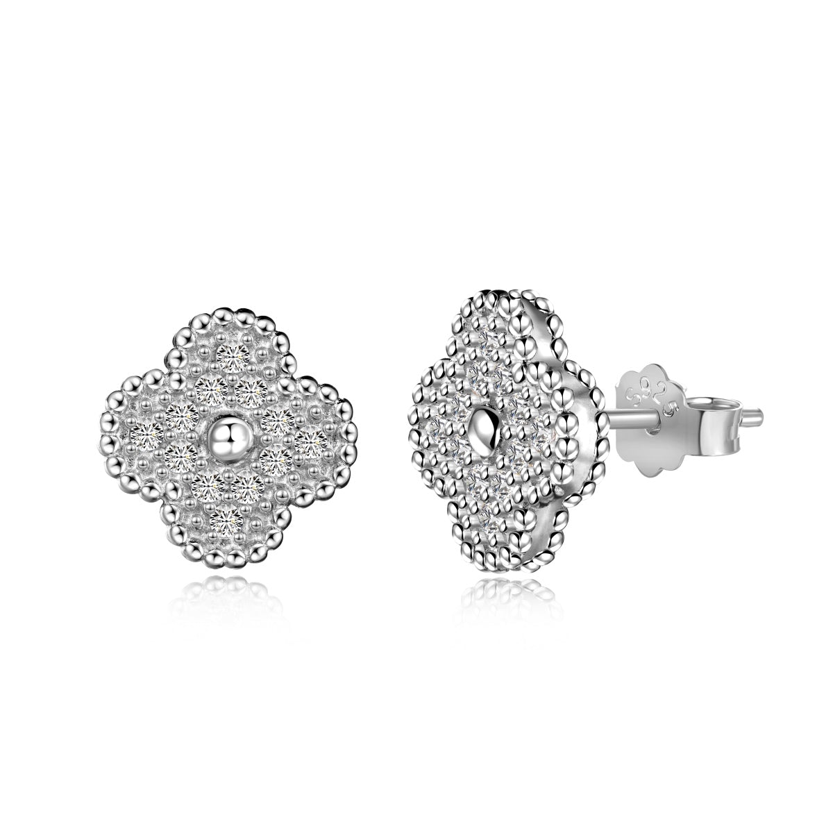 [Charm Aries Jewelry]Four Leaf Clover Fashion Earrings