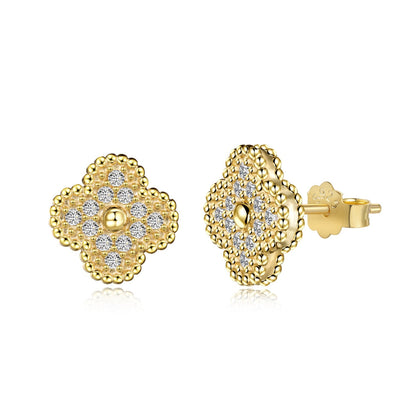 [Charm Aries Jewelry]Four Leaf Clover Fashion Earrings