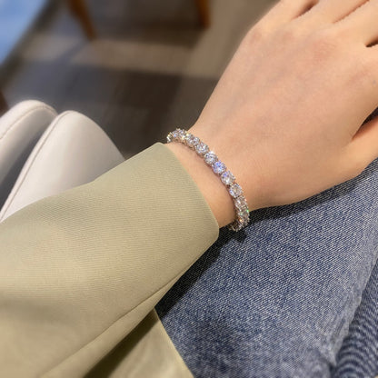 [Charm Aries Jewelry]0.75 Carat Dazzling Round Cut Wedding Bracelet