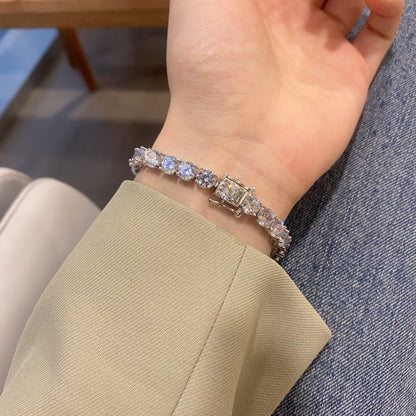 [Charm Aries Jewelry]0.75 Carat Dazzling Round Cut Wedding Bracelet