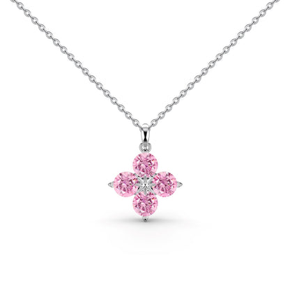 [Charm Aries Jewelry]Four-Leaf Clover And Eight-Pointed Star Necklace