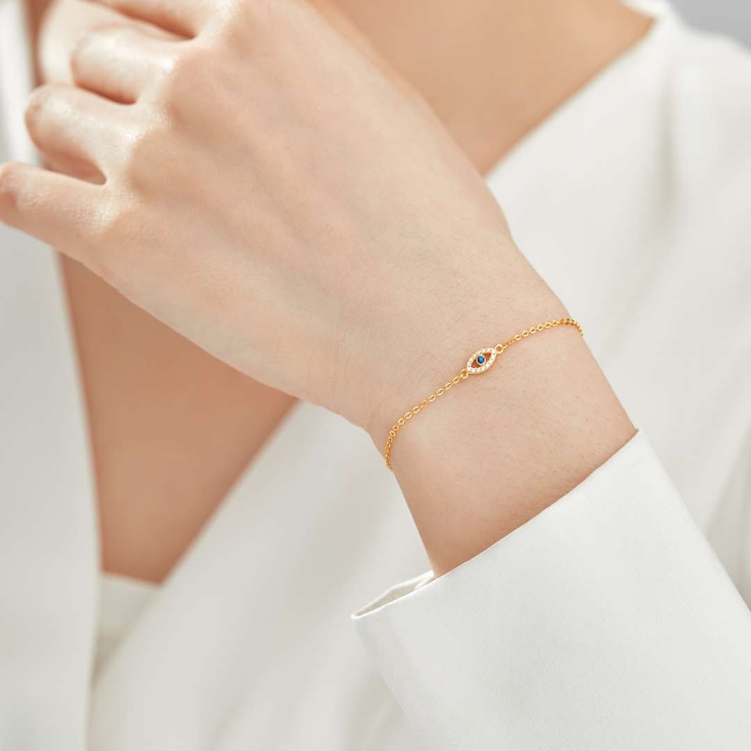[Charm Aries Jewelry]Evil Eye Shape Necklace