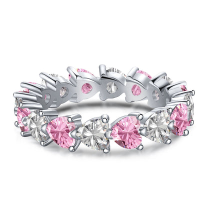 [Charm Aries Jewelry]0.25 Carat Radiant Romance Heart Cut Lover Ring