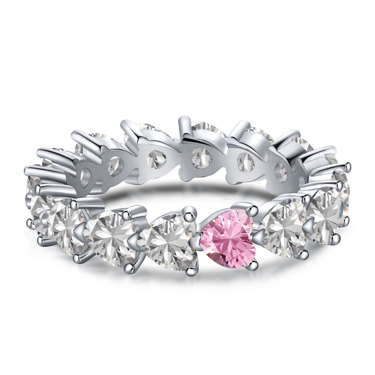 [Charm Aries Jewelry]0.25 Carat Radiant Romance Heart Cut Lover Ring
