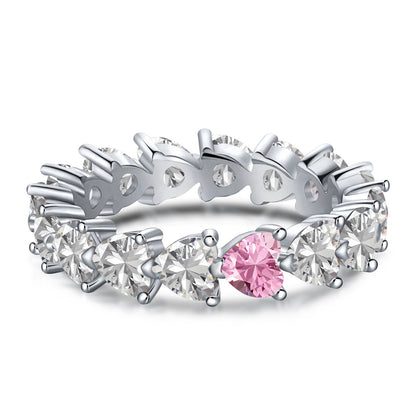 [Charm Aries Jewelry]0.25 Carat Radiant Romance Heart Cut Lover Ring